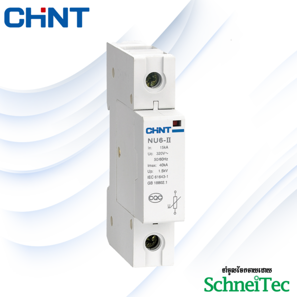 Low voltage surge arrester protective SPD NU6-II 1P